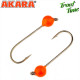 Джиг.Akara Trout Time Шар вольфрам 0,7 г. 4мм. кр. № 4 Orange (3шт)