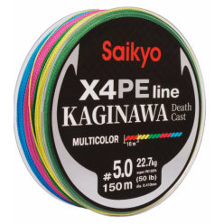 Шнур Saikyo Kaginawa X4PE 150m 0,33mm 18,1kg multicolor