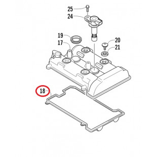 Прокладка клапанной крышки 3007-077 AC BC Z1 07-
