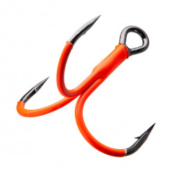 Крючок OWNER ST-36 №10 тройник цв.Fluo red