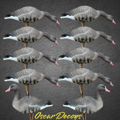 Белолобый гусь OSCAR DECOYS  Speckbelly Goose (10шт) мягкий пластик