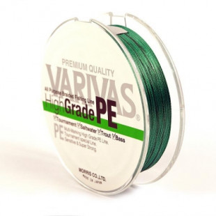 Плетеный шнур Varivas HIGT GRADE PE 150м 1.5 (0,205мм) green