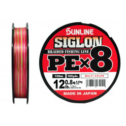 Плетеный шнур SUNLINE SIGLON PEx8 #0.8/12LB 150м Multi Color