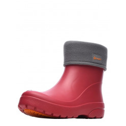 Полусапожки женские утеплённые Агами цв гранат-оранж р-р 38/39