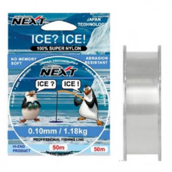 Леска зимняя Next  Ice? Ice!, 50м, 0.18мм, 3,11кг, прозрачная