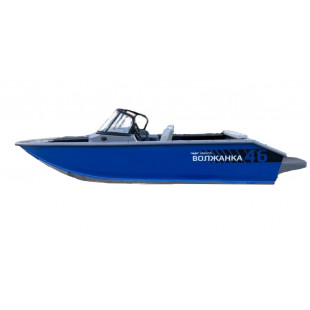 Лодка VOLZHANKA 46 Fish серый, синий 46F 74 D525