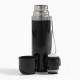 Термос гильза Мастер К 500 мл 24×7 см с кружкой с помпой цв.чёрный 5139270