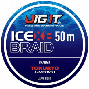 Шнур плетеный Jig It x Tokuryo Ice Braid X8 #0.8 РЕ 50м Blue