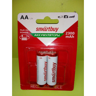 Аккумулятор NiMh Smartbuy AA/2B 2300 mAh