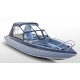 Лодка Волжанка Yava XL Bowrider с мотором Yamer EF130 серая 53B 16 D525