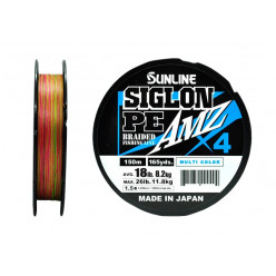 Плетёный шнур Sunline SIGLON PEx4 AMZ #1.5/18lb 150m Multi Color