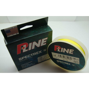 Плетеный шнур P-Line Spectrex IV 136м 0.13мм желтый