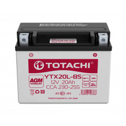 Аккумуляторная батарея TOTACHI CMF 20 а/ч YTX20L-BS L 90020