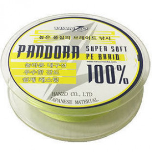 Леска плетеная Hanzo Pandora Yellow #1.0 125м 0.16мм