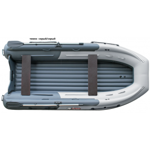 Лодка Reef Triton 370 Fi S-Max НД с интегрированным фальшбортом (серый/темно-серый)