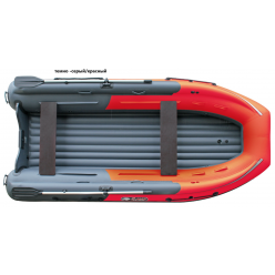 Лодка Reef Triton 400 Fi S-Max НД с интегрированным фальшбортом (красный/темно-серый)