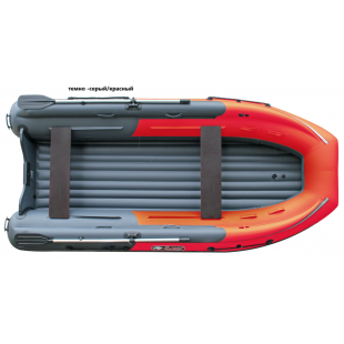 Лодка Reef Triton 400 Fi S-Max НД с интегрированным фальшбортом (красный/темно-серый)