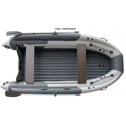 Лодка SKAT TRITON 370 NDFi с интегрированным фальшбортом (серый/темно-серый)
