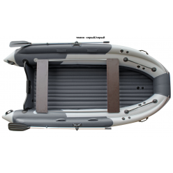 Лодка SKAT TRITON 450 NDFi S с интегрированным фальшбортом (серый/темно-серый)