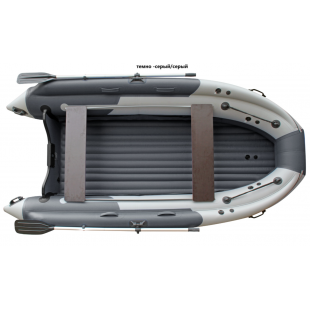 Лодка SKAT TRITON 450 NDFi S с интегрированным фальшбортом (серый/темно-серый)