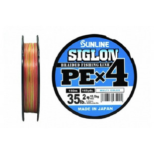 Плетеный шнур SUNLINE SIGLON PE*4 #2.0 150m Multi Color