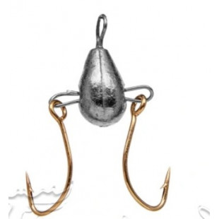 Мормышка Ведьма с двумя плав.крючками 4,0 мм Helios