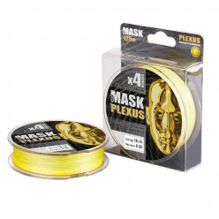 Плетеный шнур AKKOI Mask Plexus  0,12мм 125м желтый