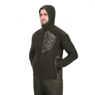 Толстовка флисовая с капюшоном ТФ-02 Цв. хаки р-р 50