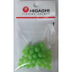 Бусины Higashi MBS-6*8 green glow 40 шт.