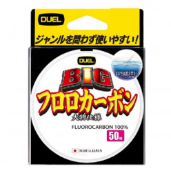 Леска флюорокарбон Duel Big Fluorocarbon 100% 50м #3.0 0.285мм