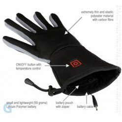 Термоперчатки GLOVES черный р.L