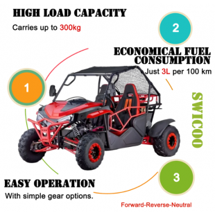 Багги Tiger синий 230cc