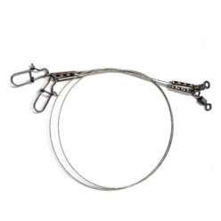 Поводок стальной NAMAZU Leader 7х7, d-0,40 мм, L-20 см, test- 18 кг (уп. 2 шт.) (N-77LS40-20L)