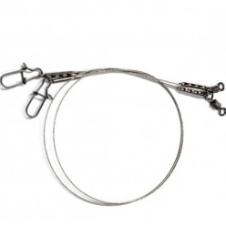 Поводок стальной NAMAZU Leader 7х7, d-0,40 мм, L-30 см, test- 18 кг (уп. 2 шт.) (N-77LS40-30L)
