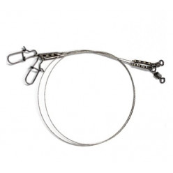 Поводок стальной NAMAZU Leader 7х7, d-0,45 мм, L-20 см, test- 23 кг (уп. 2 шт.) (N-77LS45-20L)