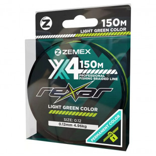 Плетеный шнур Zemex Rexar X4 150m d 0.28 light green