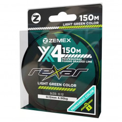 Плетеный шнур Zemex Rexar X4 150m d 0.30 light green