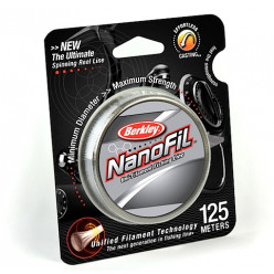 Плетеный шнур BERKLEY NANOFIL CLEAR 0.15мм 125м