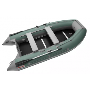 Моторная лодка ПВХ Hunter Keel 3500 зеленый/серый КОМБИ