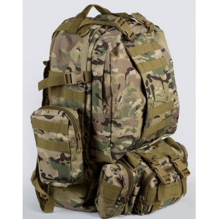 Рюкзак тактический с подсумком 55л цв мультикам