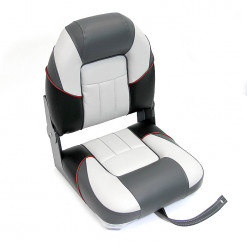 Сиденье мягкое складное Premium Centurion Boat Seat, серо-черное (арт.75129GC)