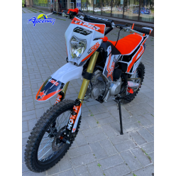 Питбайк MOTAX MX 125 (17/14) черный-белый-оранжевый