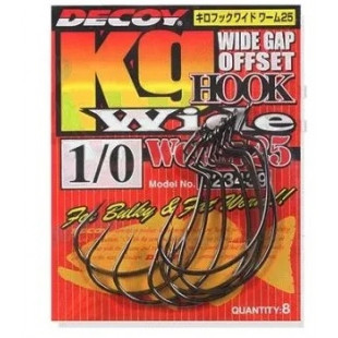 Крючок офсетный Decoy Worm 25 №1/0 (8шт)