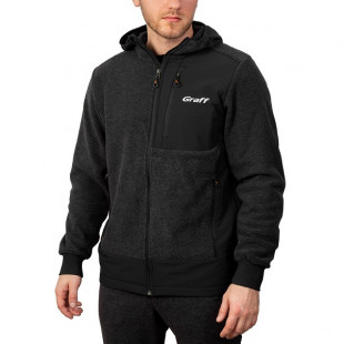 Кофта флисовая Graff цв. серый р-р 2XL