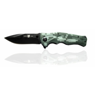 Нож складной черн. металлич км ручка YG-154