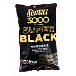 Прикормка Sensas 3000 Super BLACK Gardons 1к