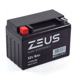 Аккумулятор ZEUS SUPER AGM 9 Ач п.п. YTX9-BS