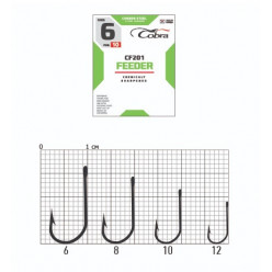 Крючки Cobra FEEDER сер. CF201 разм. 006 10 шт.