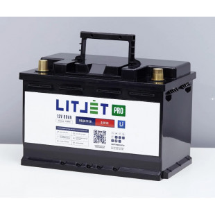 Аккумулятор автомобильный литиевый LITJET PRO LiFePO4 12V 80Ah 1024Wh 900 CCA SUPER