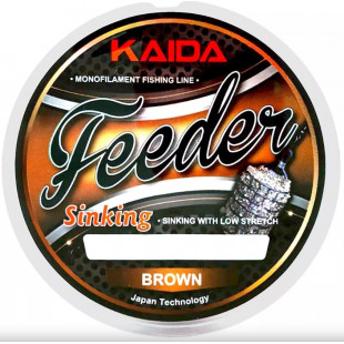 Леска Kaida Feeder Sinking Brown 200м 0,286мм 7,07кг